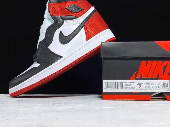 Rep Satin 1 Toe Air High Black CD0461-016 Retro Jordan 0324